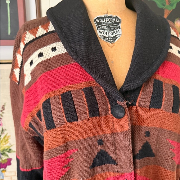 Storybook Knits Southwestern Patterned Cardigan - Picture 7 of 9